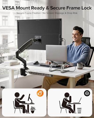 Portable Monitor 24” 144Hz 1080P, 145% sRGB QLED Gaming Monitor, 0.1MS FreeSync, 450Nits Laptop Monitor, USB-C & HDMI, VESA & Stand, Large Second Screen for Laptop, Computer, Mini PC, Game Consoles