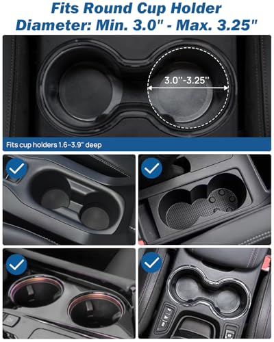 JOYTUTUS Cup Holder Phone Mount for Car, Car Cellphone Large Adapter Long Arm with 360 Degree Rotation, Compatible iPhone, Samsung & All Smartphones,Black,1 Pack
