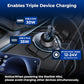 Starlink Mini Cable, 3 in 1 Starlink Mini Car Charger DC Power Cable+ Cigarette Lighter Adapter 12V-48V with Digital Display, Durable USB C PD 40W and USB A 35W Ports for Trucks and Cars (10FT)