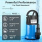 FOTING Sump Pump 1HP Clean/Dirty Submersible Water Pump,4600GPH Utility Pump Thermoplastic Electric Portable Transfer Water Pump for Swimming Pool Pond Basement with 10ft Power Cord,Manual