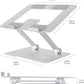 Sturdy and Portable Ergonomic Laptop Stand for Desk, Adjustable Riser, Fits all Laptops and Notebooks up to 17.3 Inch, Silver, 10 x 8.7 x 6 in
