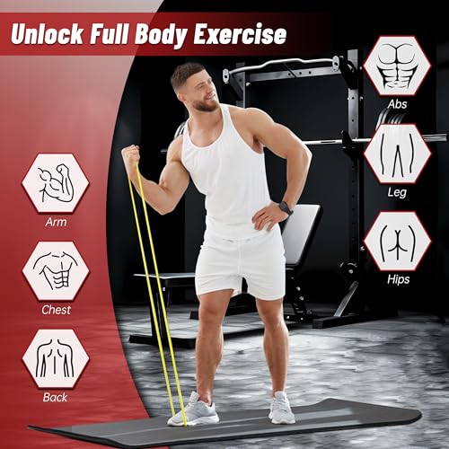 Pull Up Assistance Bands, 5-Level Resistance Bands for Working Out, Pull Up Bands for Men & Women, Exercise Bands for Full-Body Training, Fitness, Physical Therapy, Stretch Workout Bands at Home, Gym