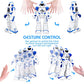KingsDragon Robots Toy for Kids, RC Gesture Sensing Toy, Interactive Walking Singing Dancing Robot Birthday Presents for Boys Girls Age 6 7 8 9 Years Old