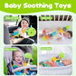 Baby Sensory Toy 0-6 Month Music Animal Stuffed Plush Caterpillar Toy for Infant 0-3-6-12 Month Old Tummy Time with Mirror Crinkle Rattle Toys for Newborn Boys Girl Shower Gifts Easter Basket Stuffer