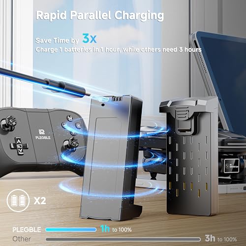 Drone with Camera for Kids Adults, Brushless RC Drone with Anti-Lost Alarm | One Key Takeoff/Landing, Propeller Guards, Voice Control, Foldable Design, Beginner Friendly Gift for Kids and Boys