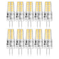 BUBO 10 Pack G4 LED Bulb 2W Equivalent 30W 3000K Warm White 250 Lumens 360°Beam Angle, T3 Halogen Bulb Replacement Landscape Bulbs, AC/DC 12V Led Lights G4 Bi-Pin Base for Outdoor Landscape Lighting