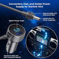 Starlink Mini Cable, 3 in 1 Starlink Mini Car Charger DC Power Cable+ Cigarette Lighter Adapter 12V-48V with Digital Display, Durable USB C PD 40W and USB A 35W Ports for Trucks and Cars (10FT)