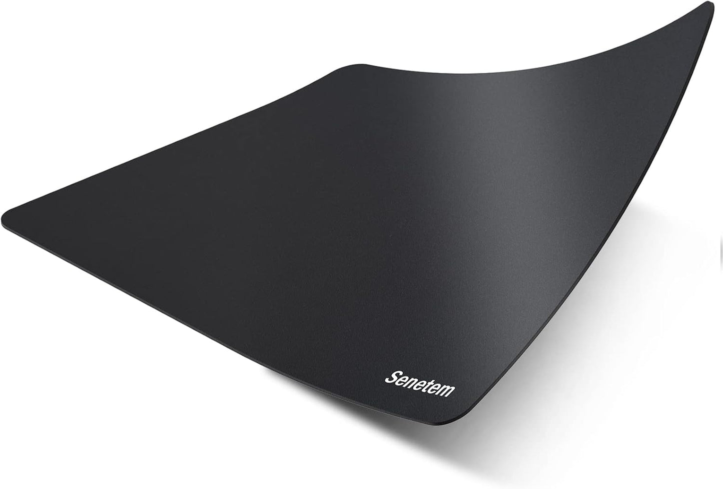 Senetem 4-Pack Mouse Pad, Ultra-Smooth Gaming Mousepad, Non-Slip Rubber Base, Washable Surface Fits Wired & Wireless Mouse – Perfect for Desk, Laptop, PC & Office, Small Portable, 11x8.6 in, Black