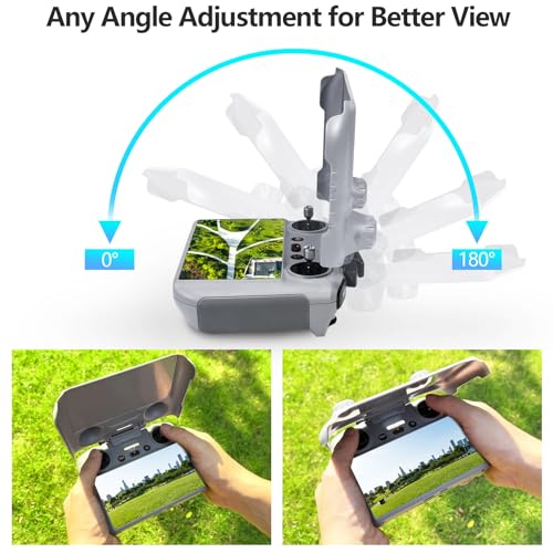 FPVtosky 2-in-1 Lito X1/Mini 5/4 Pro RC 2 Sun Hood & RC2 Protective Cover, Sun Shade Screen Protector for DJI Avata 360 /Air 3S/ Mini5/4 Pro RC2 Remote Controller Protection Accessories