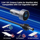 Starlink Mini Cable, 3 in 1 Starlink Mini Car Charger DC Power Cable+ Cigarette Lighter Adapter 12V-48V with Digital Display, Durable USB C PD 40W and USB A 35W Ports for Trucks and Cars (10FT)