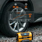 AstroAI Tire Inflator Portable Air Compressor Pump 150PSI 12V DC/110V AC with Dual Metal Motors&LED Light, Automotive Car Accessories&Two Modes for Car, Bicycle Tires and Air Mattresses, Yellow
