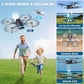 GPS Drone with Camera, 2K HD Drones for Adults, Foldable FPV Drone with GPS Auto Return, Follow Me, Circle Fly, Waypoint Fly, 5G Transmission, Gestures Selfie, Brushless Motor, 2 Batteries, Charcoal