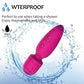 Mini Handheld Massager – Waterproof Cordless Personal Massager with 10 Vibration Modes for Back, Neck & Body (Rose Red)