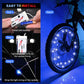 TINANA 2 Tire Pack LED Bike Wheel Lights Ultra Bright Waterproof Bicycle Spoke Lights Cycling Decoration Safety Warning Tire Strip Light for Kids Adults Night Riding