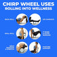 Chirp Wheel Foam Roller – 6” High-Density Muscle Roller for Back & Neck, Trigger Point Therapy, Deep Tissue Massage, Stretching & Exercise, Spine-Friendly, 500 lbs Capacity (Mint)