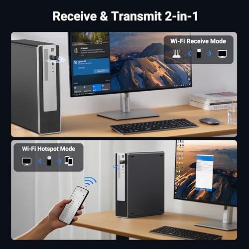 UGREEN WiFi Adapter for Desktop PC, AX900 USB WiFi 6 Adapter with 5GHz/2.4GHz Dual Band, Built-in Driver for Windows 10/11