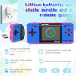 Handheld Game for Kids ，Built-in 220 32-bit Video Games, 3.0” IPS Screen, Rechargeable Portable Game , Travel Mini Arcade Electronic Toys Gift for Boys and Girls (Pink+Blue)