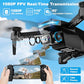 Drone with 1080P Camera - Foldable Remote Control Quadcopter with Gesture Control, 3D Flip, One Key Start, Emergency Stop, 2 Batteries, Easier to use, Toy for Kids Adult Beginners