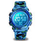 cofuo Kids Digital Watch for Boys Girls, Boys Watches Ages 3-17,Sport Outdoor Watch for Kid, 50M Waterproof Analog Multifunctional Chronograph LED Alarm Stopwatch Silicone Band, Kids Gift