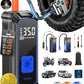 OlarHike Cordless Tire Inflator Portable Air Compressor, 150PSI Dual Power - 5400 mAh & 12V DC, Air Pump for Car Tires, Bike, Motorcycle, Bicycle, Electric Pump with LED Light & Digital Pressure Gauge