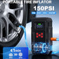 5000A Jump Starter with Air Compressor, Portable Car Battery Jump Starter with 150 PSI Tire Inflator for Up to 10.0L Gas and 8.0L Diesel Engines, 12V Jump Box Battery Charger Booster(Red)