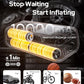 WARWOLF 160PSI Tire Inflator Portable Air Compressor, Electric Air Pump for Car Tires with Pressure Gauge, Dual Power 12V DC, LED Light, Auto Shut-Off, Tire Pump for Auto, Motorcycle, Bicycle, Balls