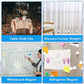 8 Pcs Shower Curtain Weights, Silicone Wrapped Heavy Duty Shower Curtain Magnets, Curtain Weights Heavy Outdoor, Prevent Curtain Liner from Blowing Around, Work for Drapery, Flag, Tablecloth(4 Pairs)