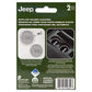 Plasticolor 000652R01 Jeep Logo Auto Car Truck SUV Cup Holder Coaster 2-Pack , Black