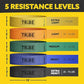 Tribe Lifting Fabric Resistance Bands for Working Out - 5 Exercise Bands Set for Legs and Glutes - Booty Bands for Women and Men - Thick Cloth Workout Bands for Physical Therapy, Hip Training