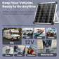 Voltset 12V Solar Battery Charger - 20W Waterproof Solar Panel Kit with Smart MPPT Controller - Trickle Charger Maintainer for Car RV Boat Marine Trailer Automotive Trailer Truck Motorcycle