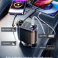 Retractable Car Charger with Starlight, 66W Starlight in Car roof 4 in 1 Retractable Car Phone Charger Adapter, Fast Charging USB C Cable, Compatible with iPhone 17/16/15/14/13/12