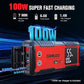 GOOLOO 6000A Jump Starter GT6000 Car Starter with 100W Bi-Directional Fast Charge, Powerful 12V Auto Battery Booster(All Gas & up to 12L Diesel Engine), Supersafe Portable Jump Box for Emergency Use