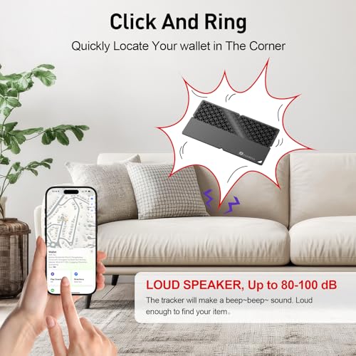 2026 [Apple MFi Certified] (iOS Only) Bluetooth Tracker Smart Card for Apple Find My iPhone Ultra-Thin Wallet GPS Tracker, 5-10 Years Staying Power, Keys Finder & Item Locator for Keys, Bags, Passport