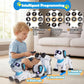 yiman Remote Control Robot Dog Toy – Programmable Smart Robot Dog for Kids 3+, Interactive Dancing & Sound, RC Stunt Toys with LED Eyes, Electronic Pet Toy for Boys & Girls Gifts (Blue)