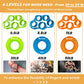 Hand Grip Strengthener Set (6 PCS) – Finger Exerciser & Grip Trainer for Wrist, Finger & Forearm Workout