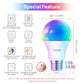 Linkind Smart Light Bulbs, Smart Bulb That Work with Alexa & Google Home, LED Light Bulbs Color Changing, 104 Preset Scene, Music Sync, A19 E26 2.4GHz RGBTW WiFi Bluetooth Light Bulb 60W, 800LM, 4Pack
