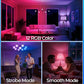 ILC RGB LED Color Changing Light Bulb, 40W Equivalent, 450LM, 2700K Warm White 5W E26 Screw Base RGBW, Flood Light Bulb- 12 Color Choices - Timing Infrared Remote Control (4 Pack)