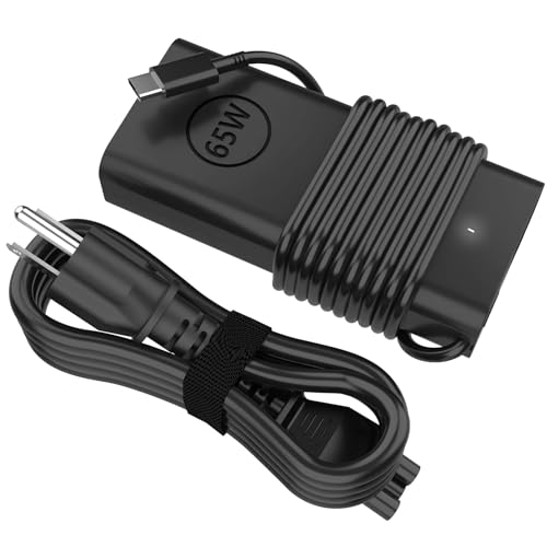 60W 65W USB-C AC Adapter fits for Dell Laptop Charger USB C, for Dell Pro 13 14 16 Plus/Inspiron 14 16/ Latitude 5420 5520 5540 7420 5550 5450/ XPS