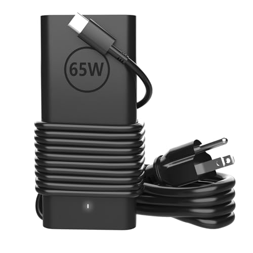 60W 65W USB C Laptop Charger Compatible with Dell Latitude 5540 5550 5420 5450 3550 7420 3540 3450 5520 7440 7430 5530 5430 e5440 for Chromebook XPS