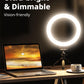 UBeesize 12" Desk Ring Light with Stand & Phone Holder - Adjustable Studio Light for Photography，Zoom Meetings, YouTube, TikTok, Live Streaming