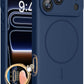 Miracase Magnetic for iPhone 17 Pro Case, Compatible with MagSafe, Integrated Silicone Camera Control Cover, 3.0mm Thicken Shockproof Drop Protection Phone Case for 17 Pro,Dark Blue