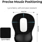 EooCoo Ergonomic Mouse Pad with Gel Wrist Rest Support Middle Concave Design, Relieve Wrist Pain Mousepad, Non-Slip Base for Laptop, Computer, Office Desk Accessories, Carpal Tunnel Syndrome