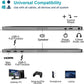 KYY Portable Monitor 15.6inch 1080P FHD USB-C, HDMI Computer Display HDR IPS Gaming Monitor w/Premium Smart Cover & Screen Protector, Speakers, for Laptop PC MAC Phone PS4 Xbox Switch