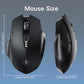 Uineer Wireless Mouse,Upgraded 2.4GHz Rechargeable (Battery Level Visible) Ergonomic Computer Mouse,4 Levels DPI, Wireless Mice for Laptop Computer(Matte Black)