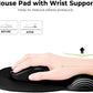 EooCoo Ergonomic Mouse Pad with Wrist Support, Mousepad with Memory Foam Wrist Rest and Non-Slip Base for Computer, Cafe, Home & Office, 9.64 x 8.26 in Office Desk Accessories