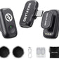 Hollyland Lark A1 Wireless Microphone for iPhone & Android, 48kHz/24-bit Studio Audio, 3-Level Noise Cancellation, 200m Range, Magnetic Mini Mic for Video Recording & Live Streaming (2TX + USB-C RX)