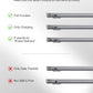 65W Power Bank, 25000mAh Travel Essential USB C Laptop Portable Charger, 100W Total Fast Charging Battery Pack for MacBook Dell XPS iPad Tablet Steam Deck iPhone 17-12 Series Samsung Switch and More
