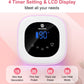 Cordless UV LED Nail Lamp, 80W Rechargeable Nail Dryer with 4 Timers, Atmosphere Light & Mirror Base, UV Light for All Gel Nails, Ideal for Training,Nail Art Practice,Home & Salon Use (White)