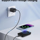 Miady Mini MagSafe-Compatible Portable Charger, 5000mAh 5W Compact Magnetic Power Bank for iPhone 16/15/14/13/12, 12W USB-C Charging Battery Pack