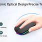 Wireless Bluetooth Mouse Rechargeable Laptop Mice with LED Use Portable(BT5.2 and USB 2.4G) Dual Mode Connection Silent Slim Computer Mouse for Laptop/iPad Tablet/Apple MacBook/PC (Black)